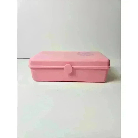 Caboodles Handbags - Vintage 80s 90s Pink Mini Caboodle Case Make Up Jewelry With Mirror Rare